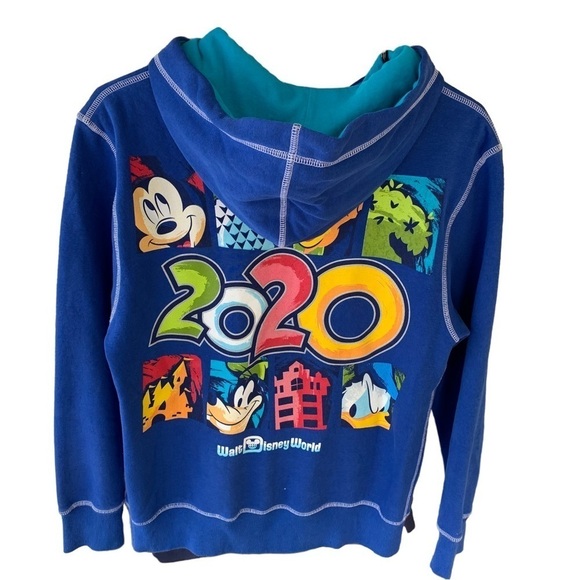 Walt Disney World 2020 Mickey Mouse Hoodie Sweatshirt Full Zip Size Small - Picture 1 of 7
